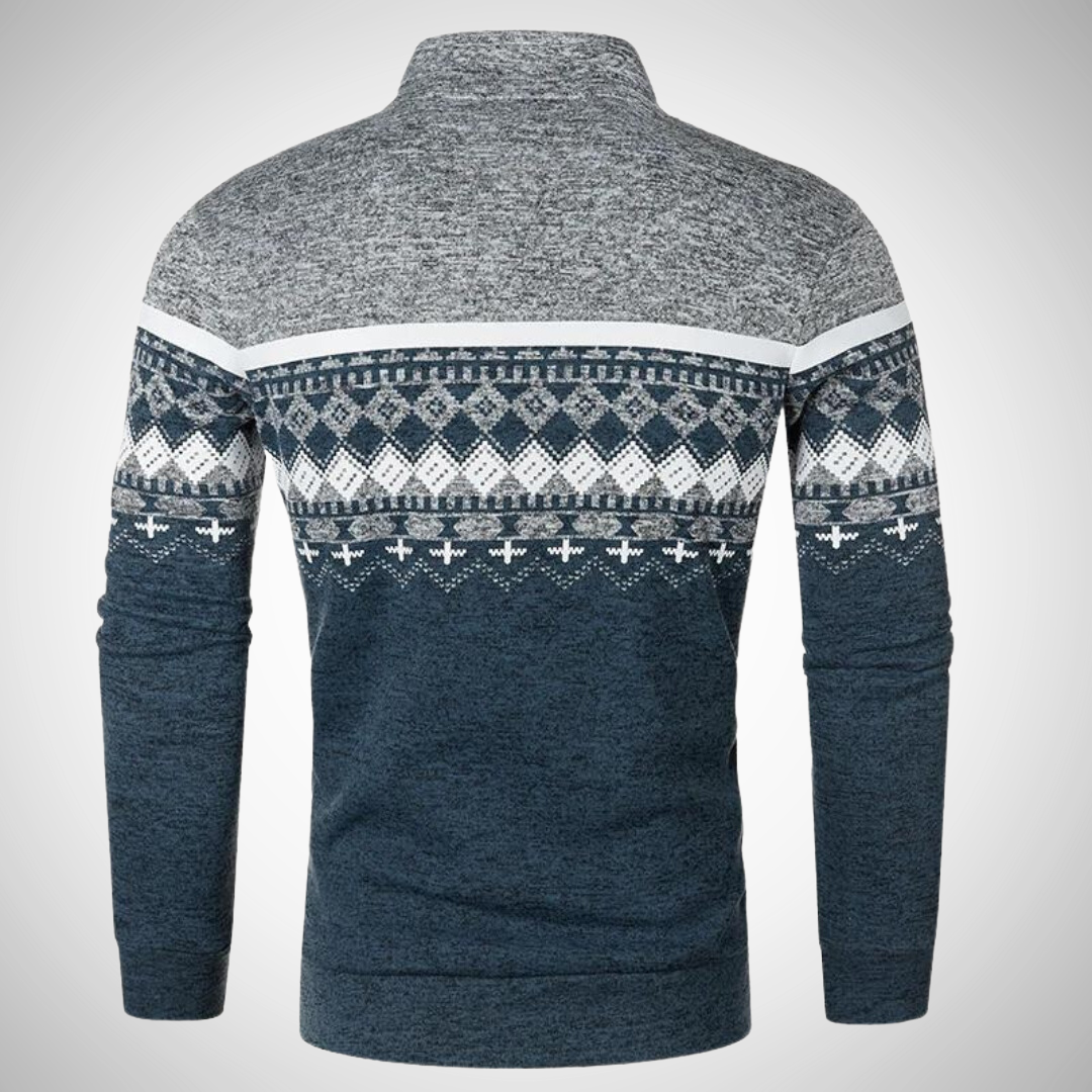 Pull Nash à motif nordique pour homme