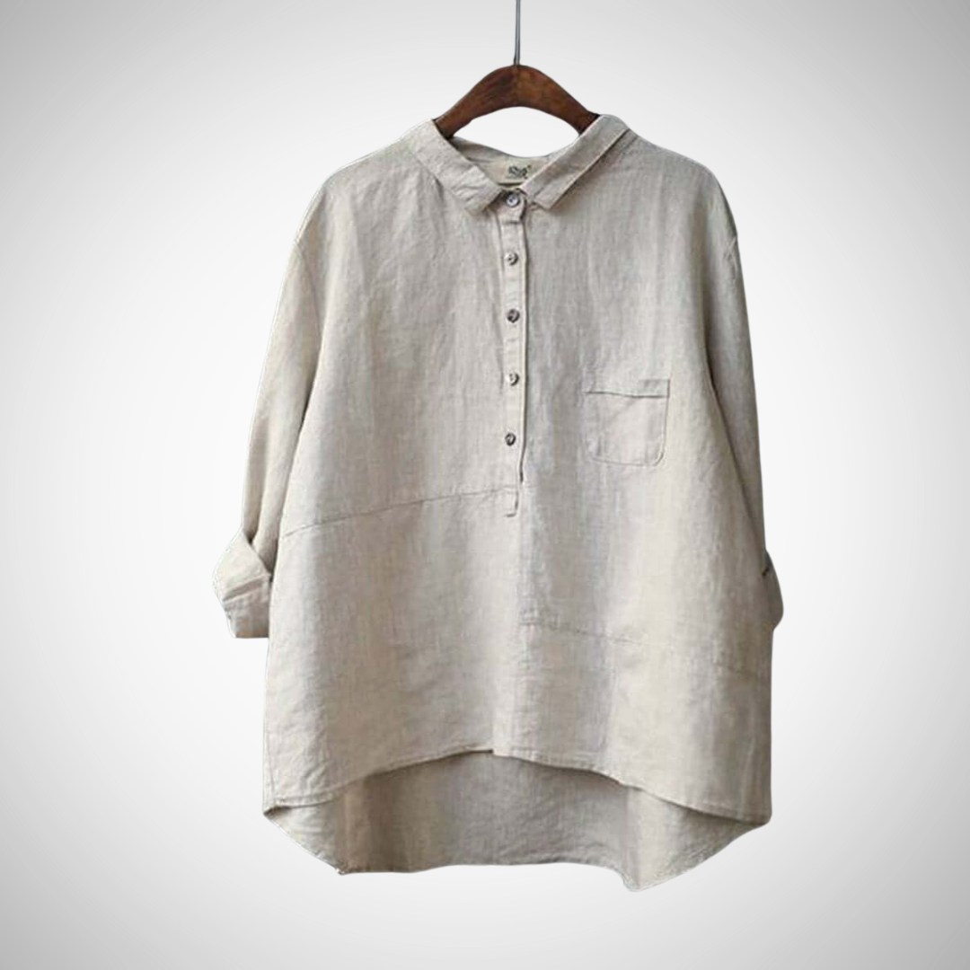 Chemise décontractée en coton Charlotte pour femme