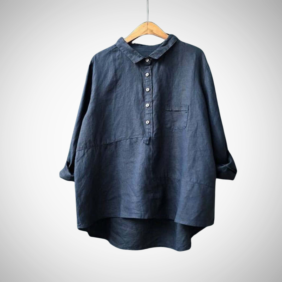 Chemise décontractée en coton Charlotte pour femme
