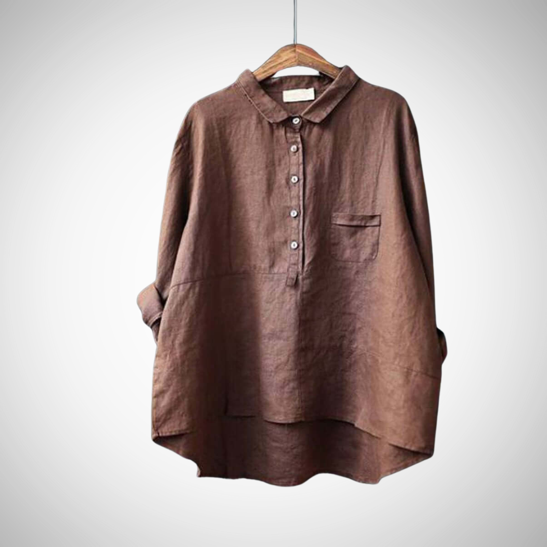 Chemise décontractée en coton Charlotte pour femme