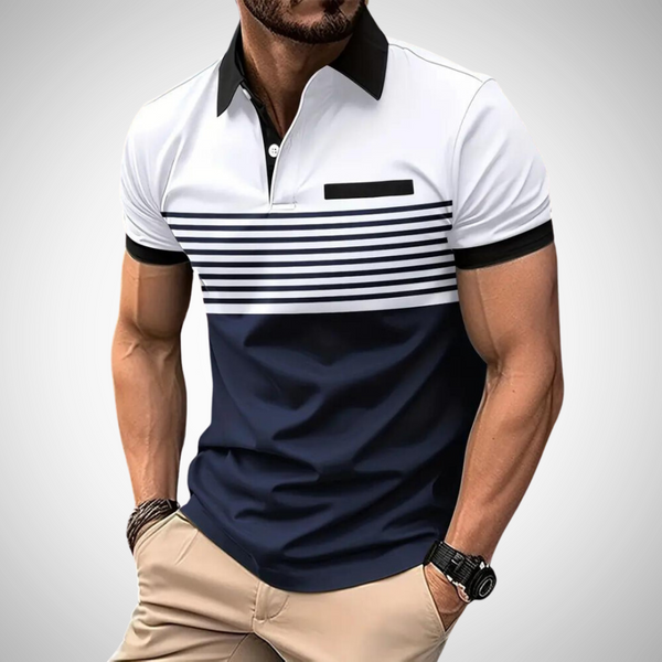Mike Men's Color-Block Polo Shirt