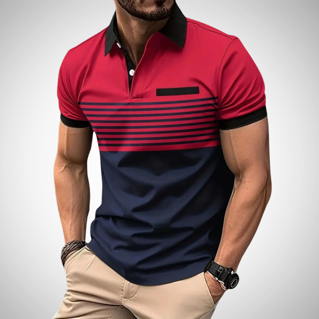 Mike Color-Block Polo Shirt for Men
