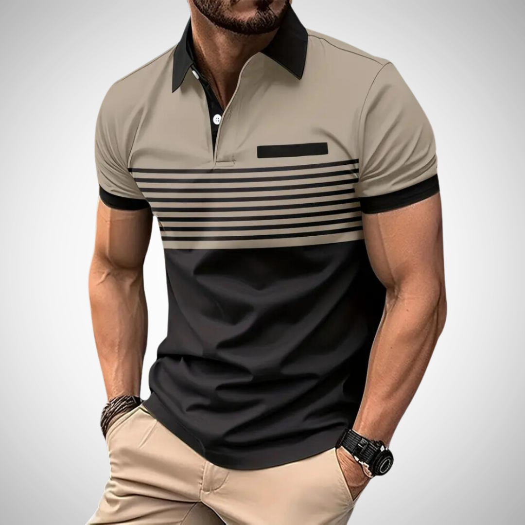 Mike Color-Block Polo Shirt for Men
