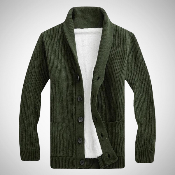 Darius Fleece Shawl Cardigan