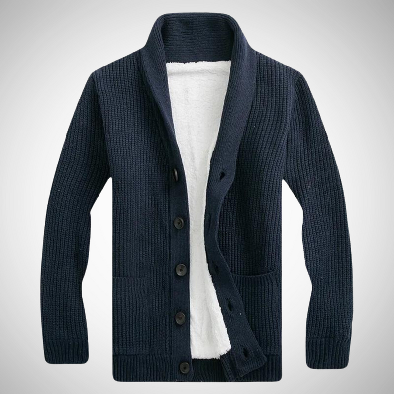 Darius Fleece Shawl Cardigan