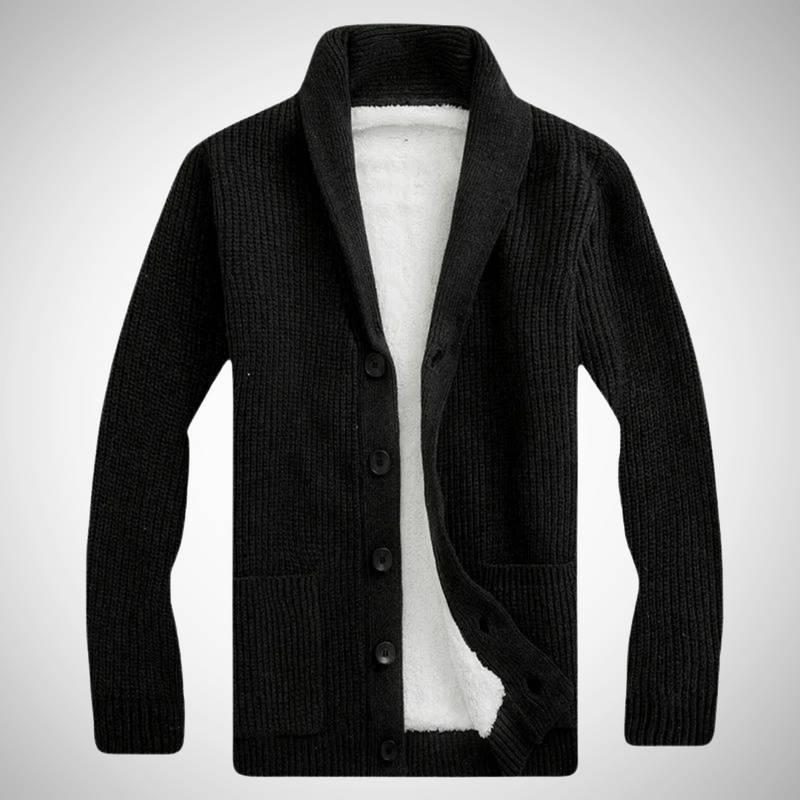 Darius Fleece Shawl Cardigan