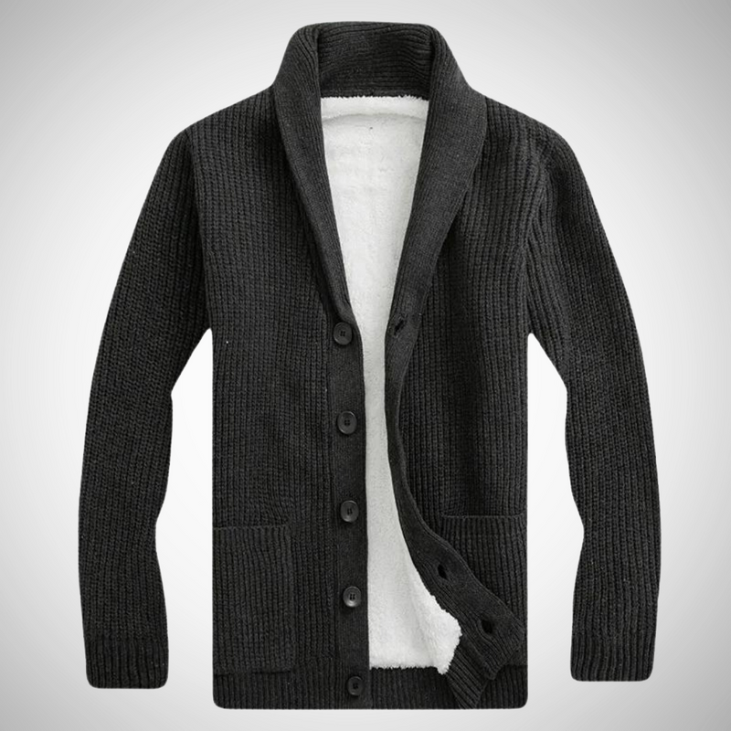 Darius Fleece Shawl Cardigan