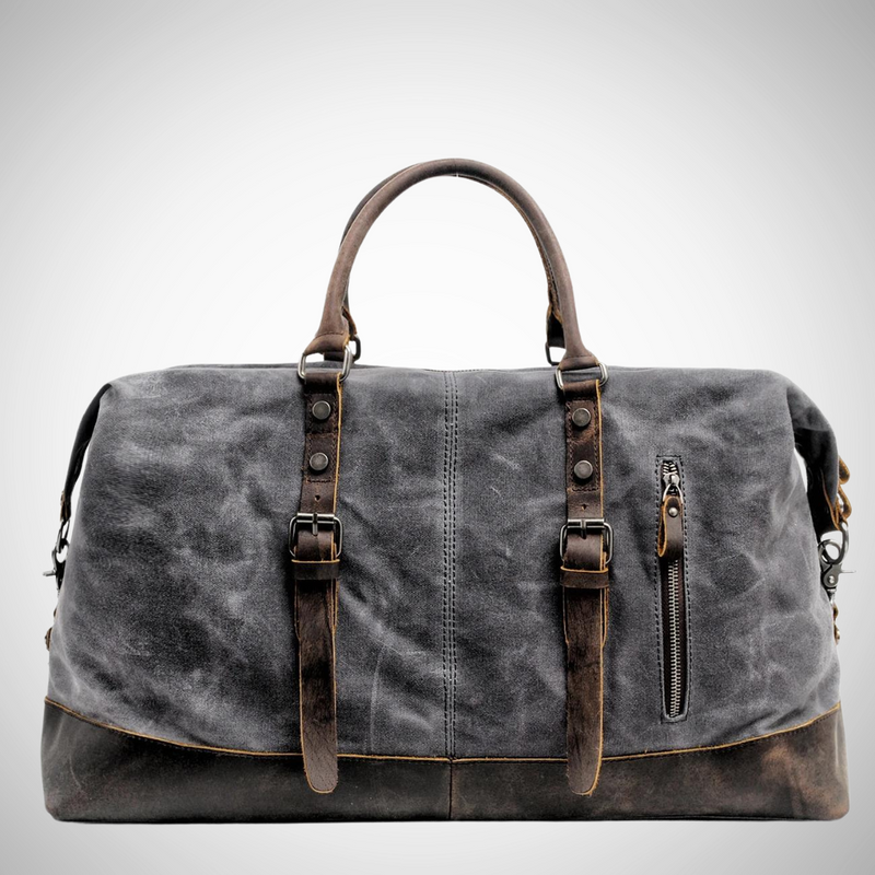 Homer Canvas Leather Duffle Bag