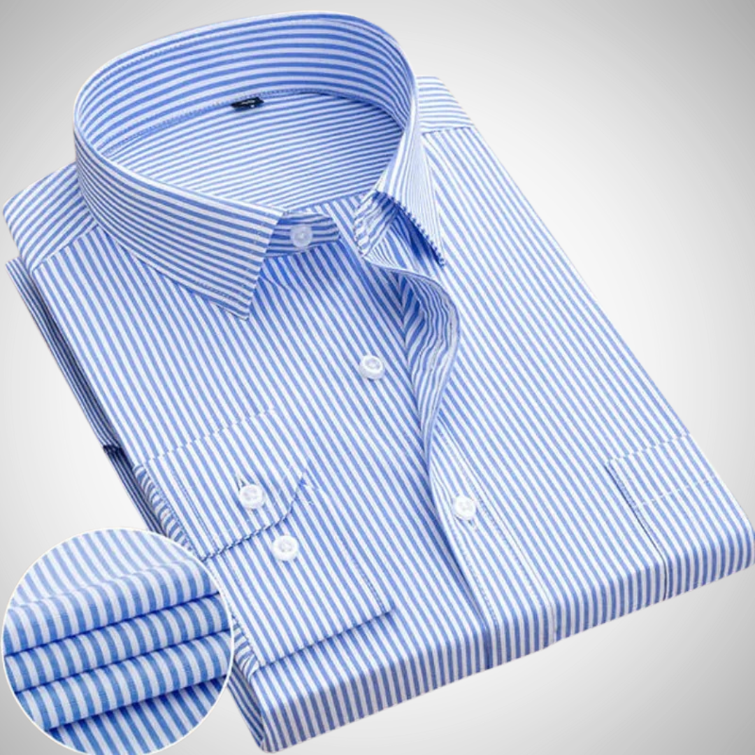 Chemise classique à manches longues et boutons Ion | Idéale pour homme en toutes saisons