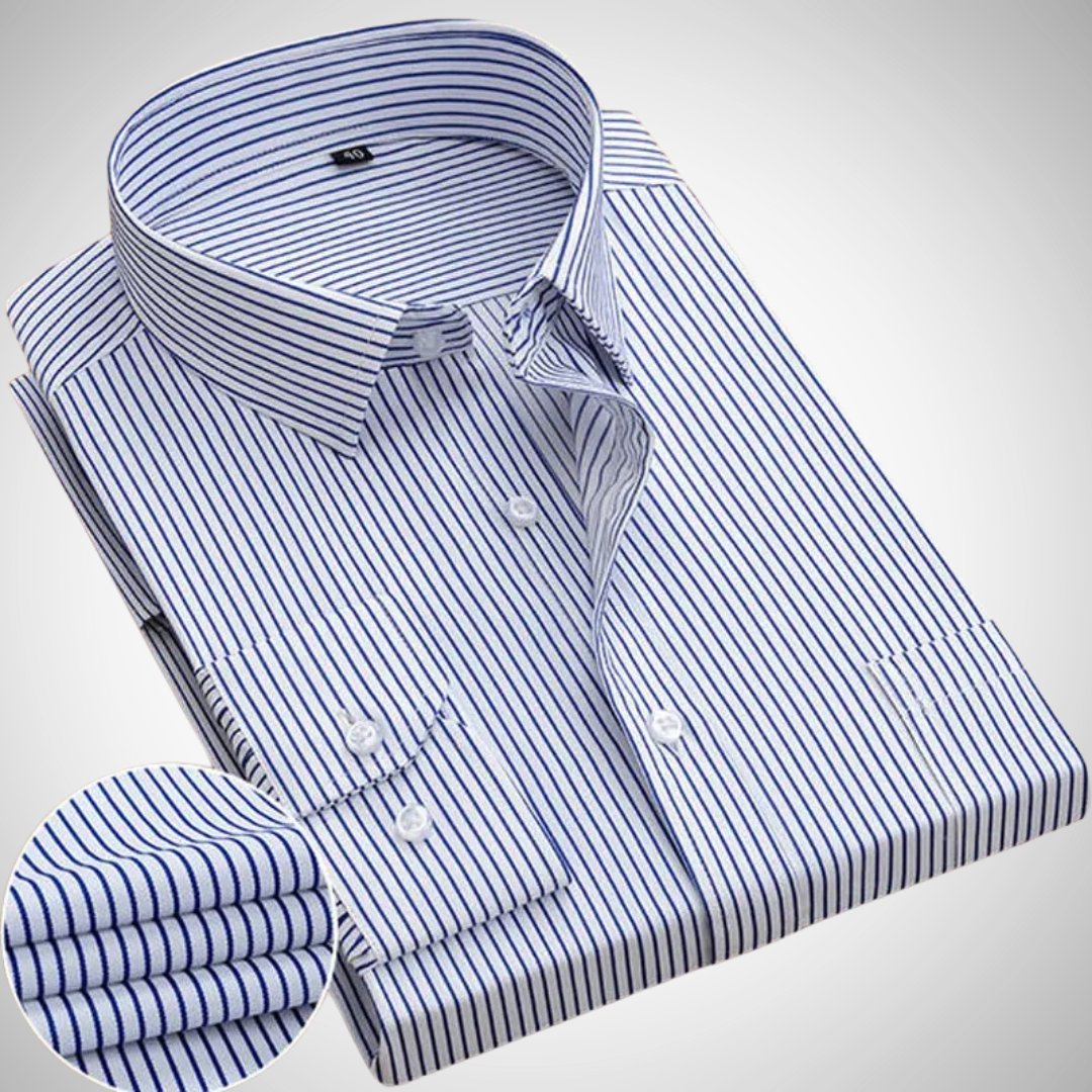 Chemise classique à manches longues et boutons Ion | Idéale pour homme en toutes saisons
