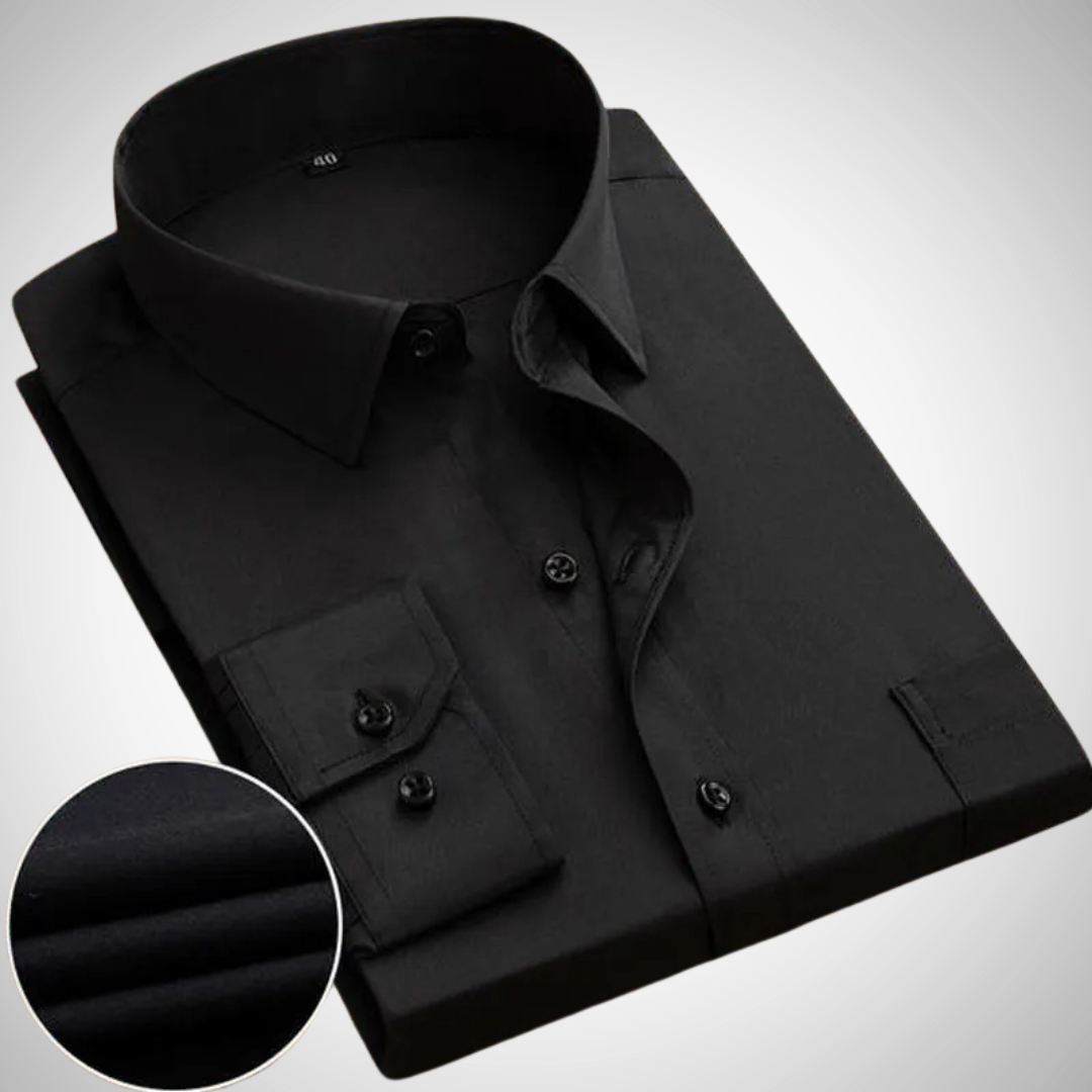Chemise classique à manches longues et boutons Ion | Idéale pour homme en toutes saisons