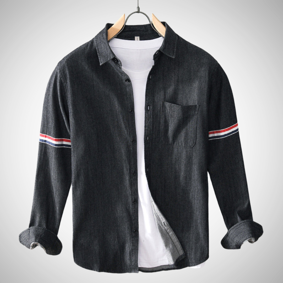 Chemise en jean minimaliste Aiden pour homme