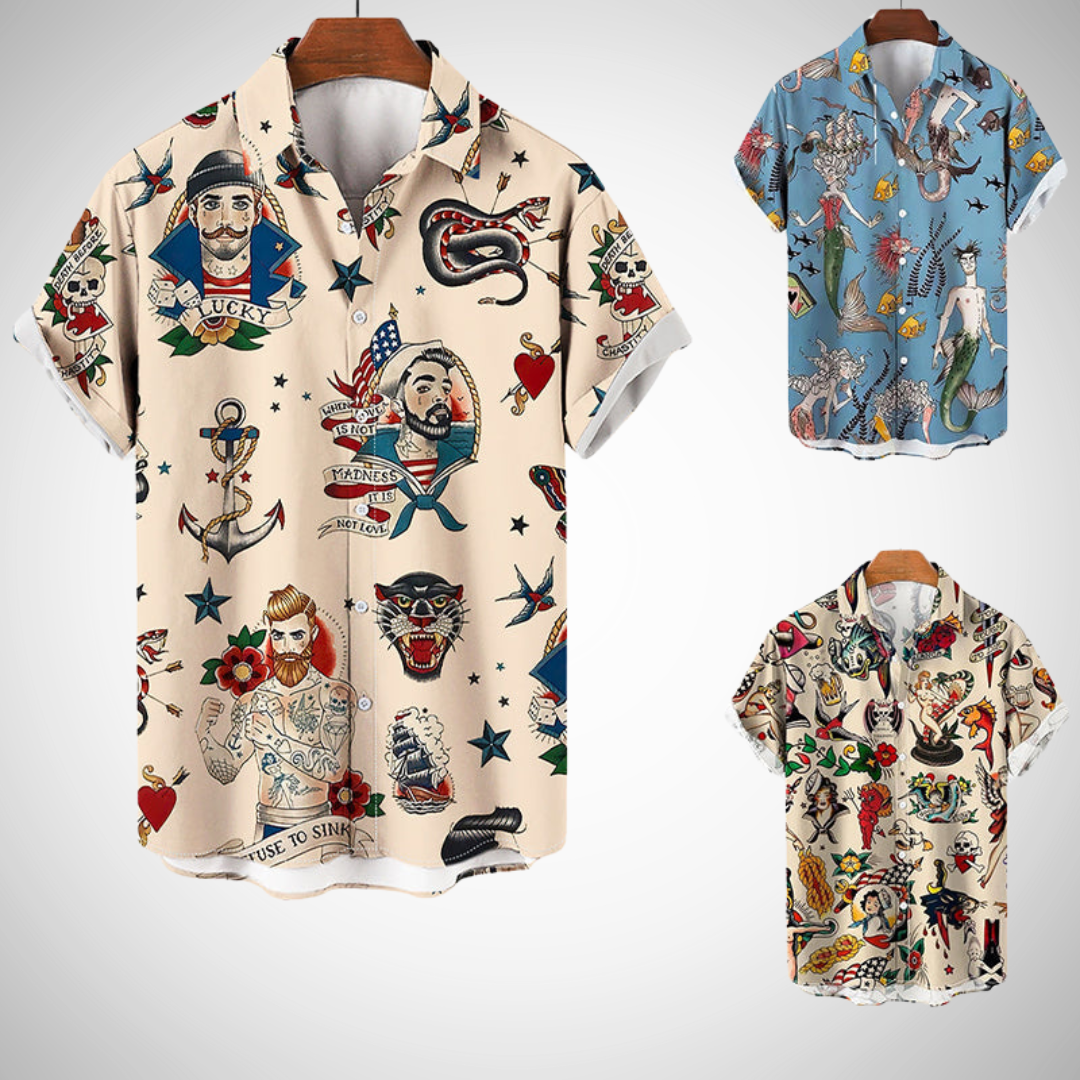 Ezio Sailor Summer Shirt for Men