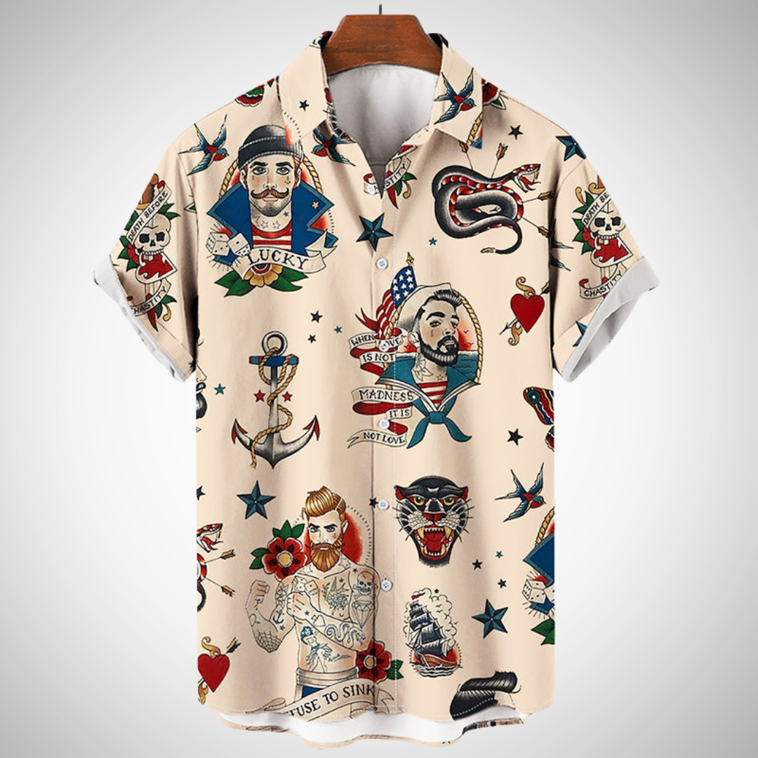 Ezio Sailor Summer Shirt for Men