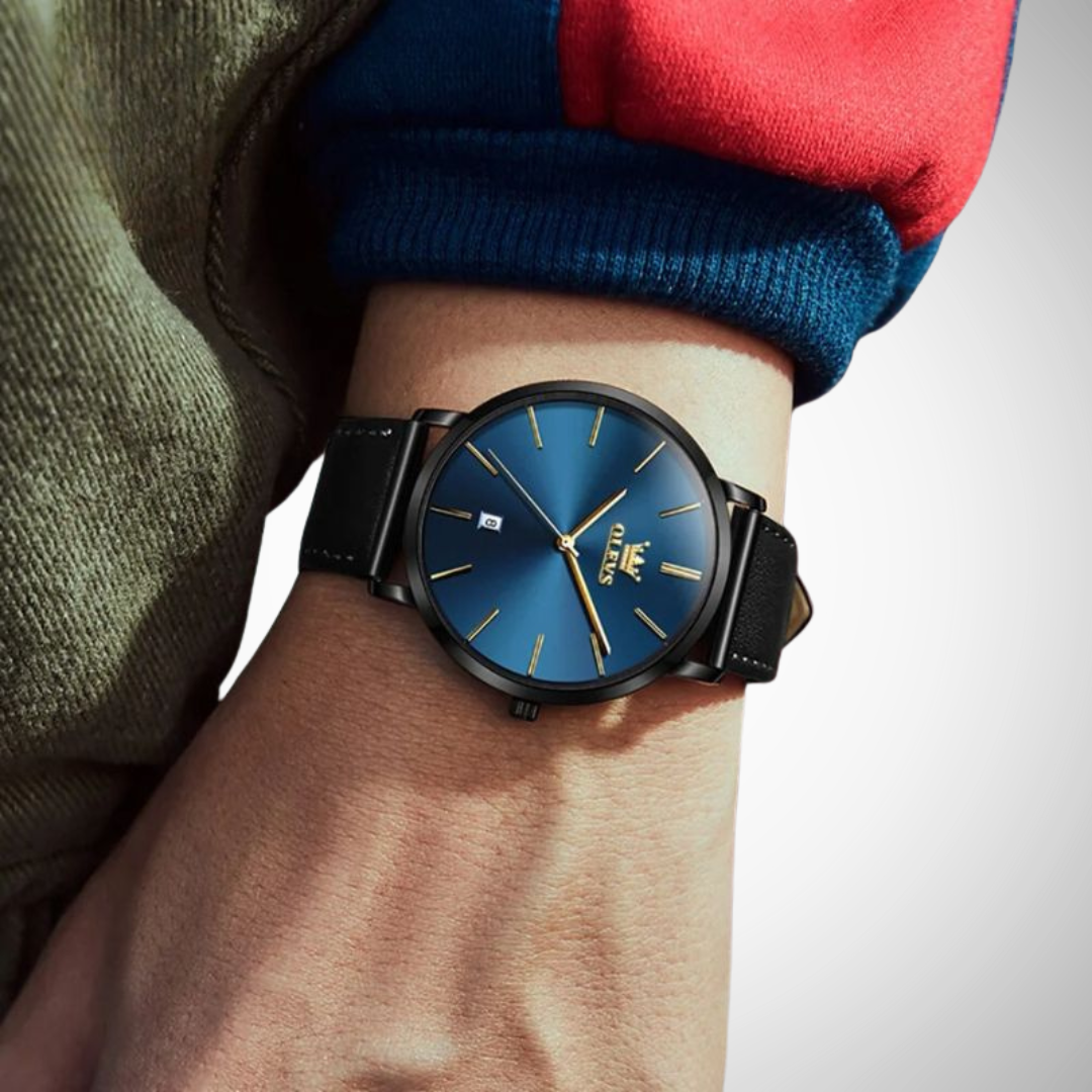 Roger Ultra Thin Minimalist Wrist Watch for Men
