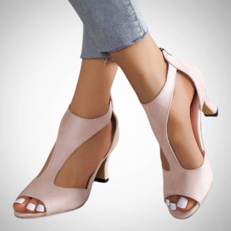 Mercy Open-Toe Heels