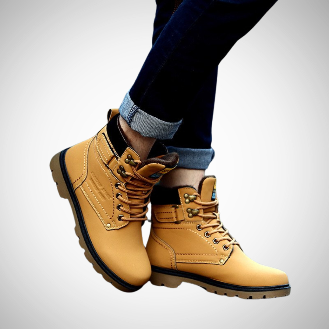 Bottes à lacets en daim Christoph pour homme