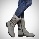 Lyca Western Vegan Smooth Leather Ankle Boots with Heel for Women | Eco-Friendly Materials