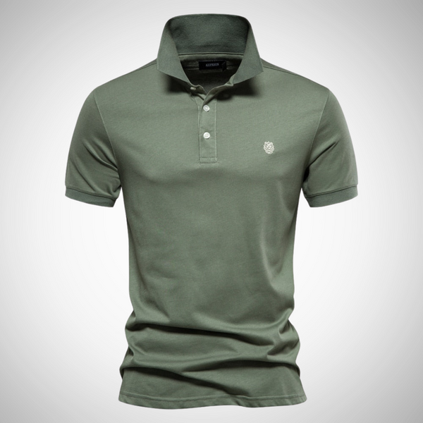 Ulises Mens Embroidered Polo Shirt