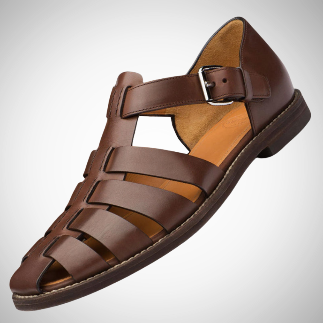 Sandales de pêcheur en cuir Arvin pour homme, collection printemps-été