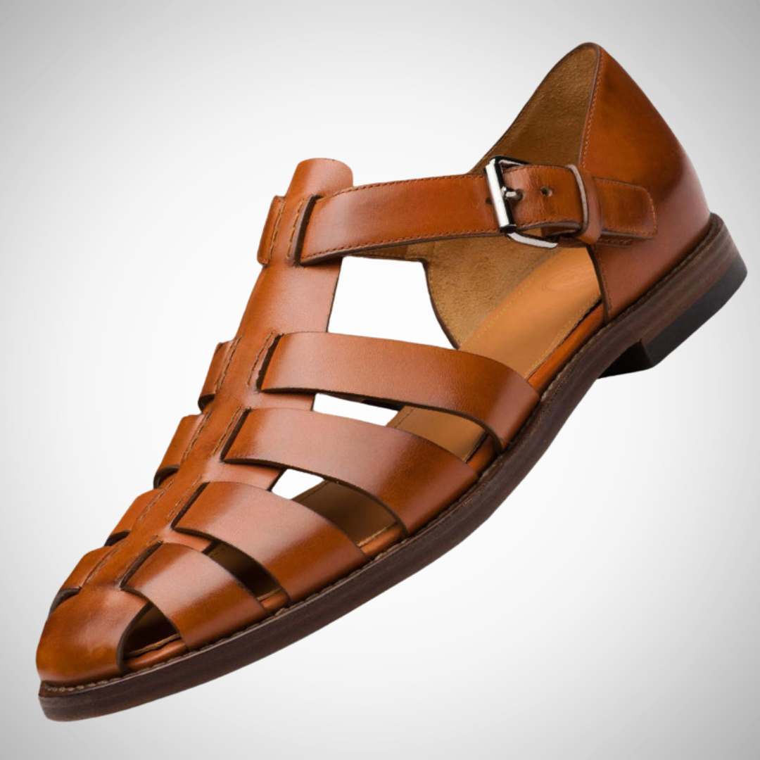 Sandales de pêcheur en cuir Arvin pour homme, collection printemps-été