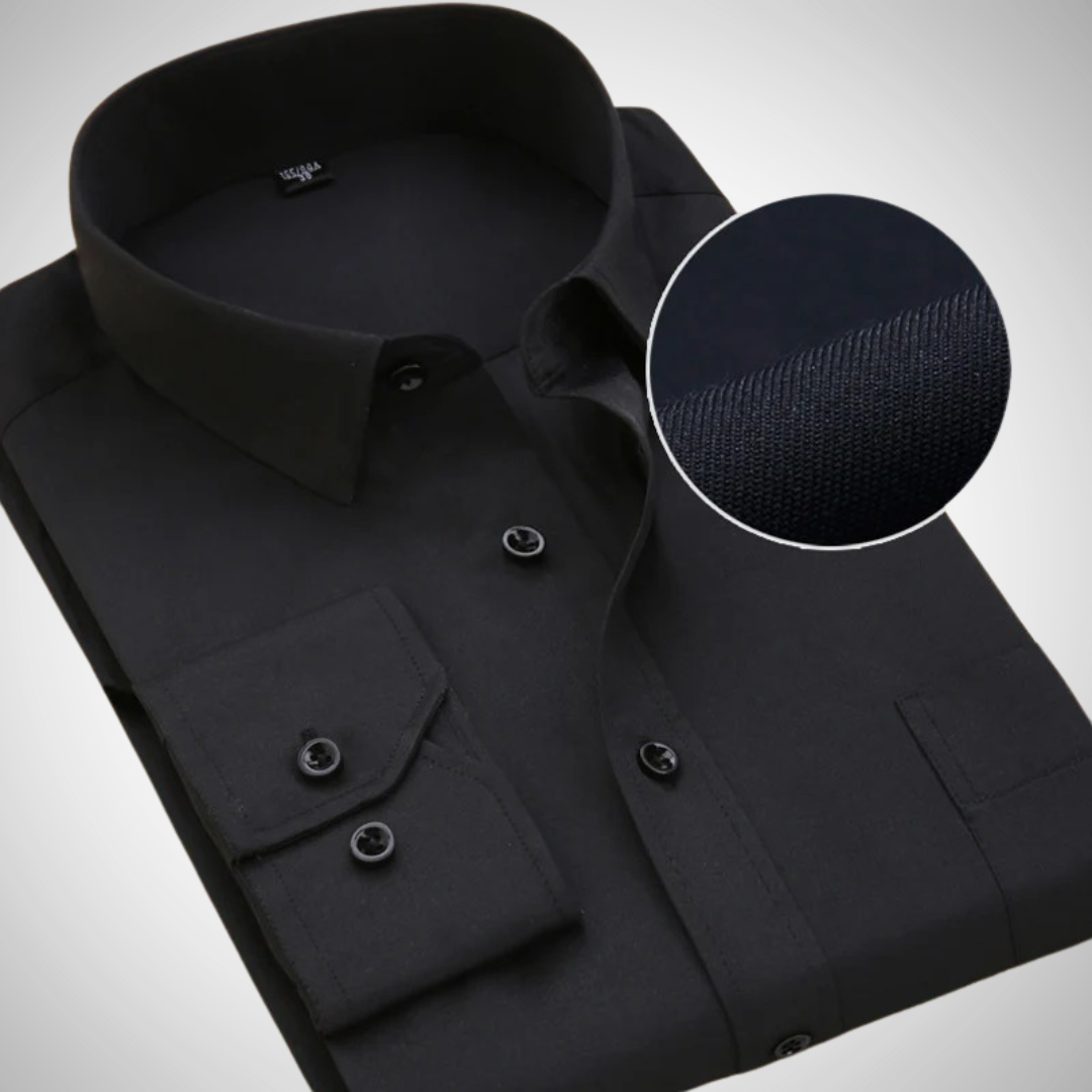 Chemise élégante à manches longues Linus avec fermeture boutonnée | Idéale pour homme en toutes saisons