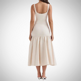 Stephanie Ruffle Midi Dress for Women