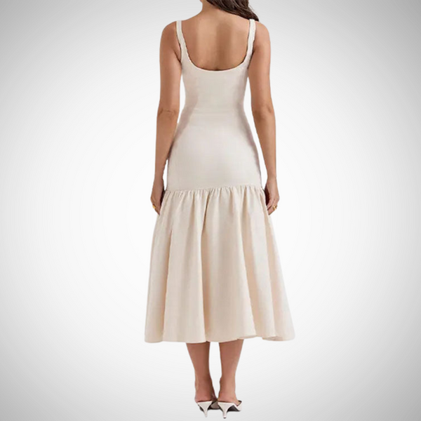 Stephanie Ruffle Midi Dress for Women