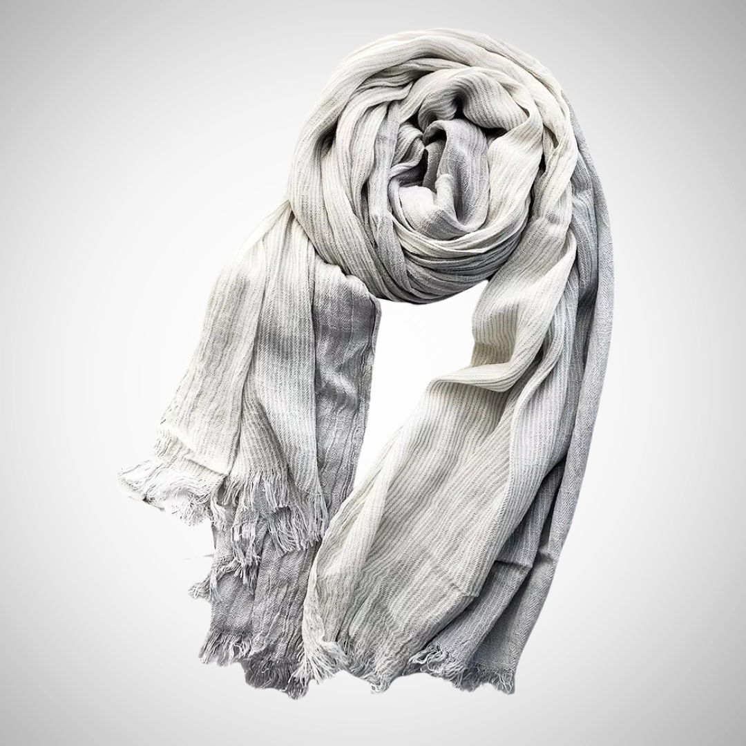 Marco Striped Cotton Linen Scarf for Men