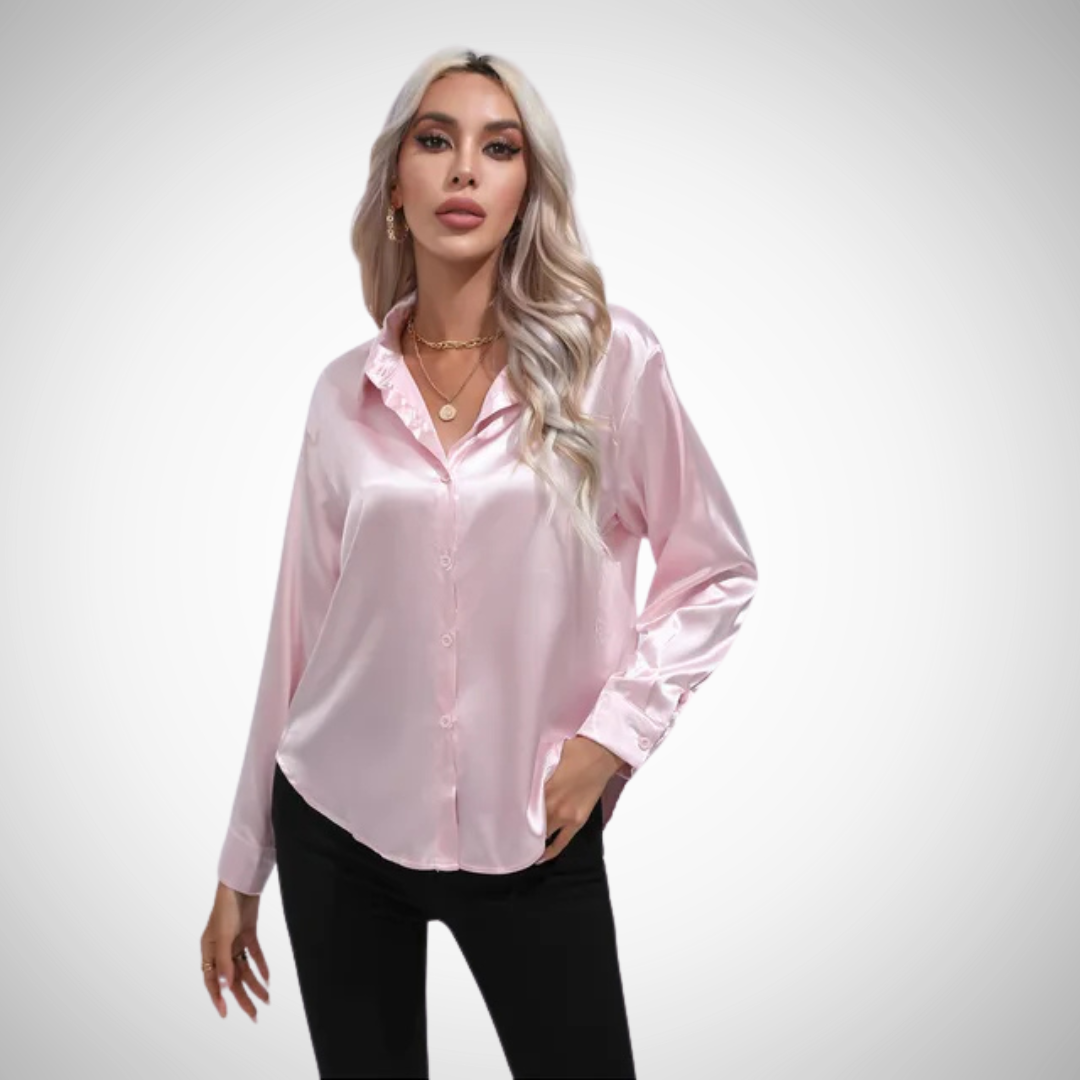 Chemisier en satin Camilla pour femme