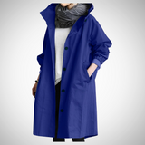 Nora Oversized Women's Waterproof Hooded Raincoat - Stylish, Lightweight, Breathable