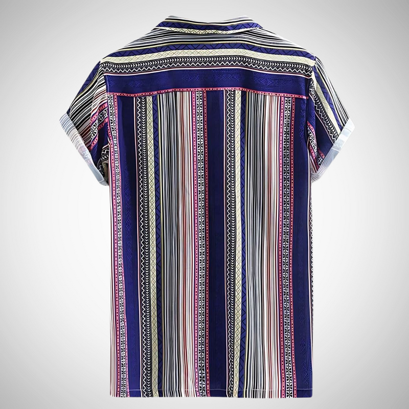 Bruno Men's Mosaic Indigo Shirt