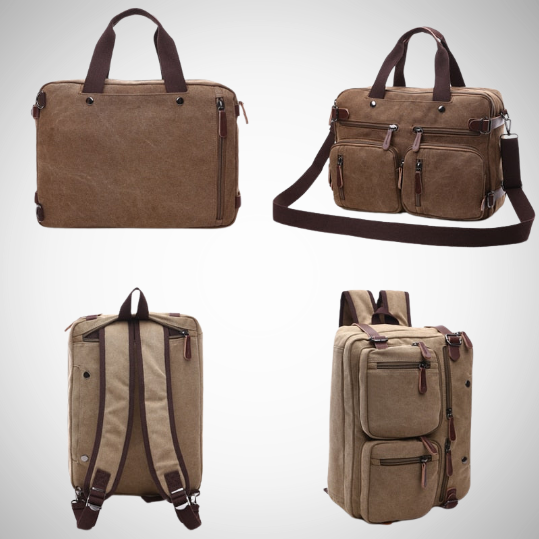 Isidro Casual Canvas Briefcase for Men