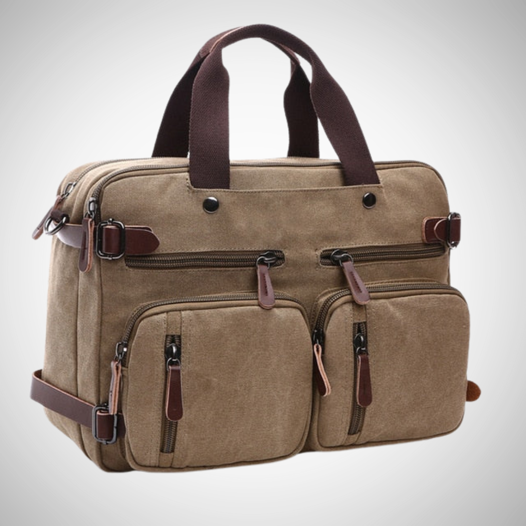 Isidro Casual Canvas Briefcase for Men