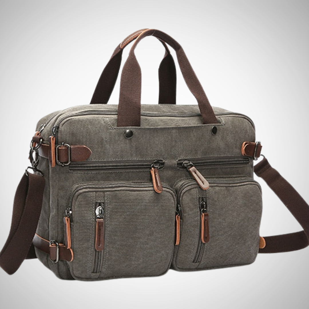 Isidro Casual Canvas Briefcase for Men