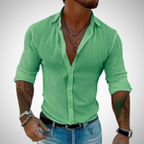 Scott Striped Lapel Shirt for Men