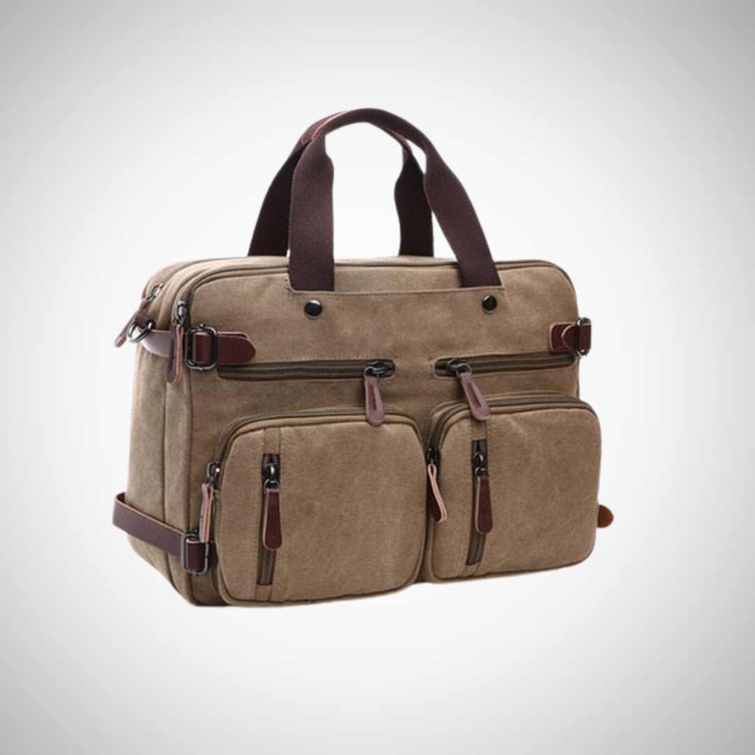 Isidro Casual Canvas Briefcase for Men