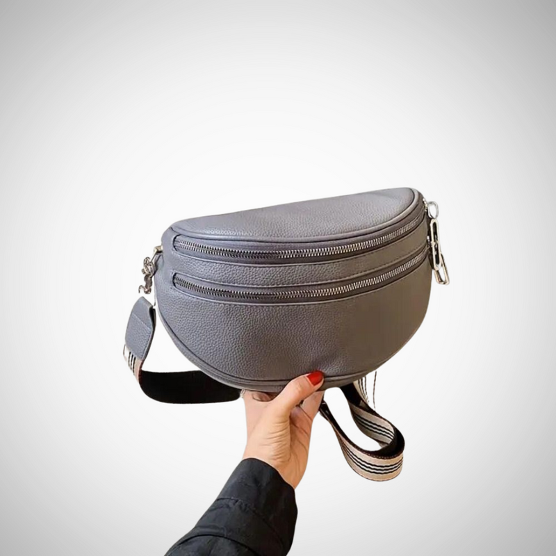 Jenela Double Zip Shoulder Bag