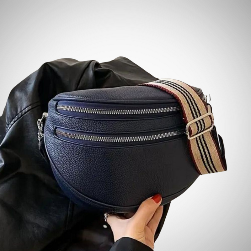 Jenela Double Zip Shoulder Bag