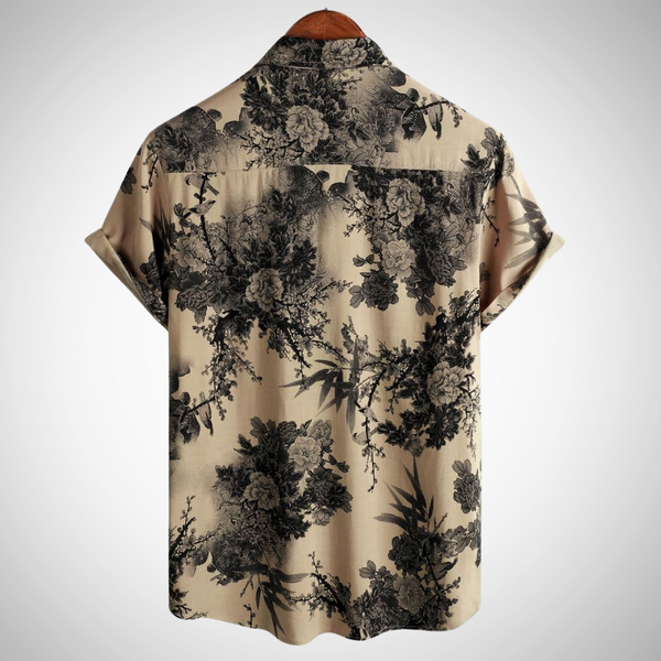 Gaspard Stretch Floral Shirt for Men