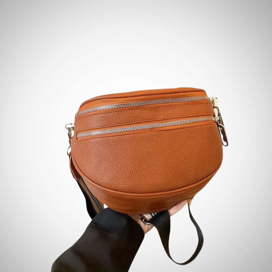 Jenela Double Zip Shoulder Bag for Women