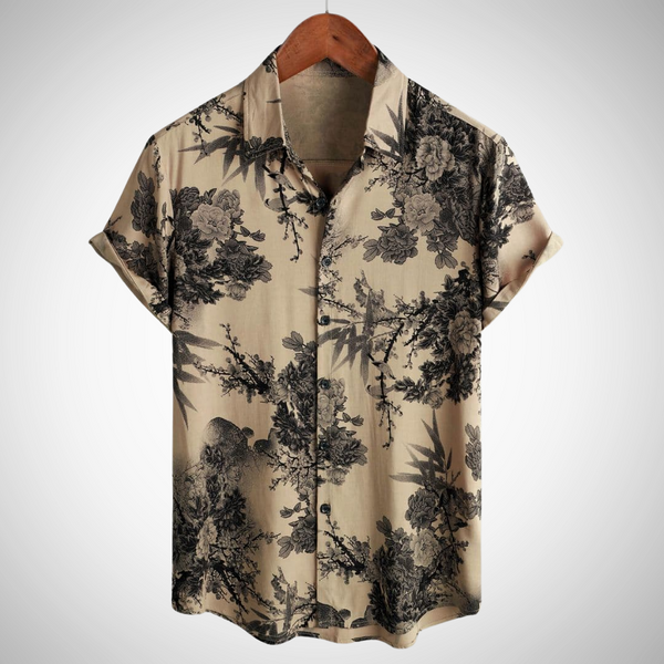 Gaspard Stretch Floral Shirt for Men