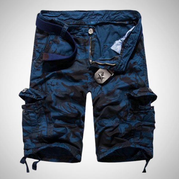 Teodor Camouflage Cotton Cargo Shorts