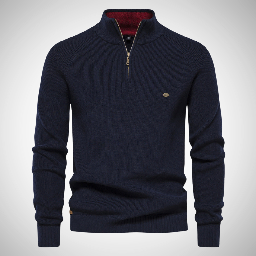 Kevin Stylish Half-Zip Sweater for Men