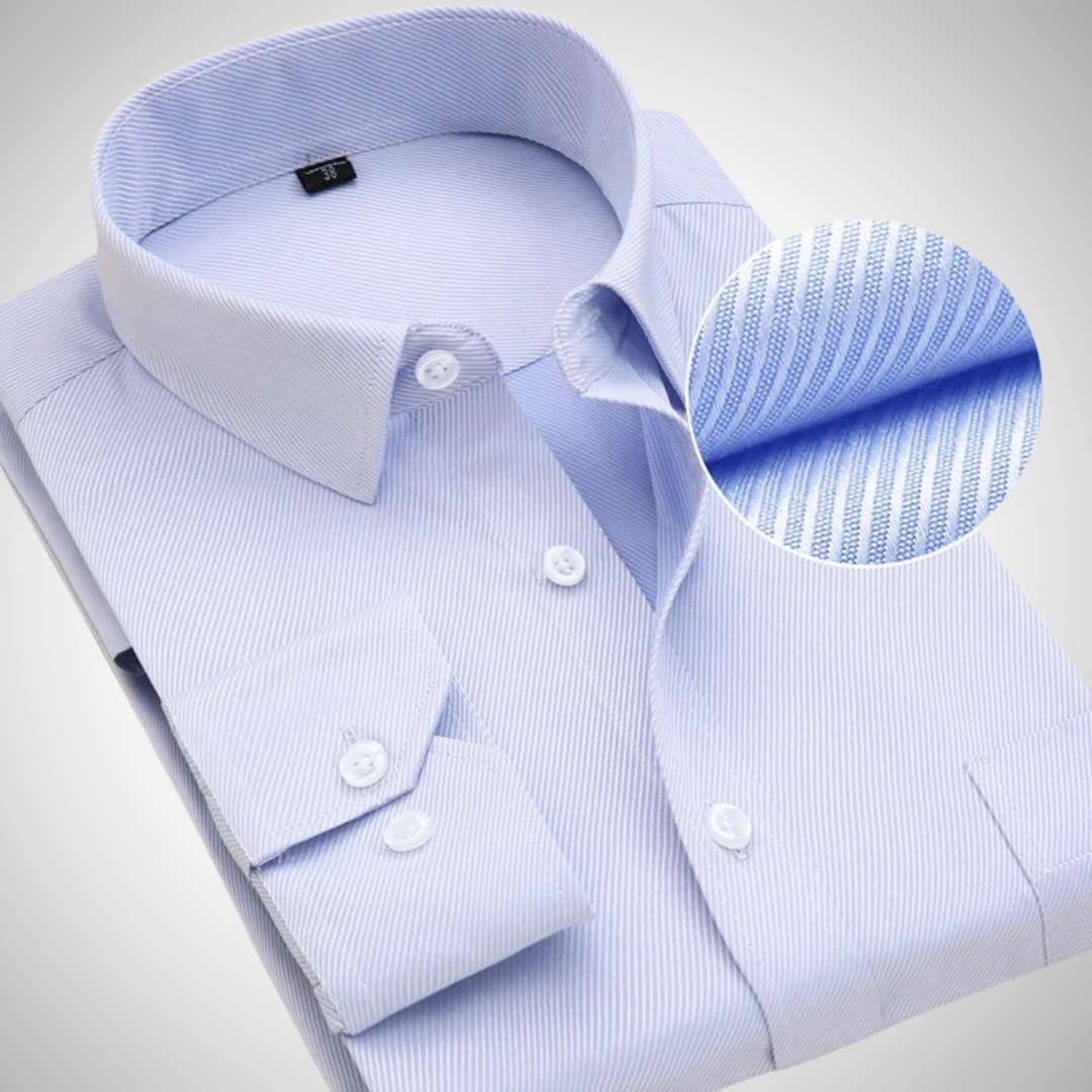 Chemise élégante à manches longues Linus avec fermeture boutonnée | Idéale pour homme en toutes saisons