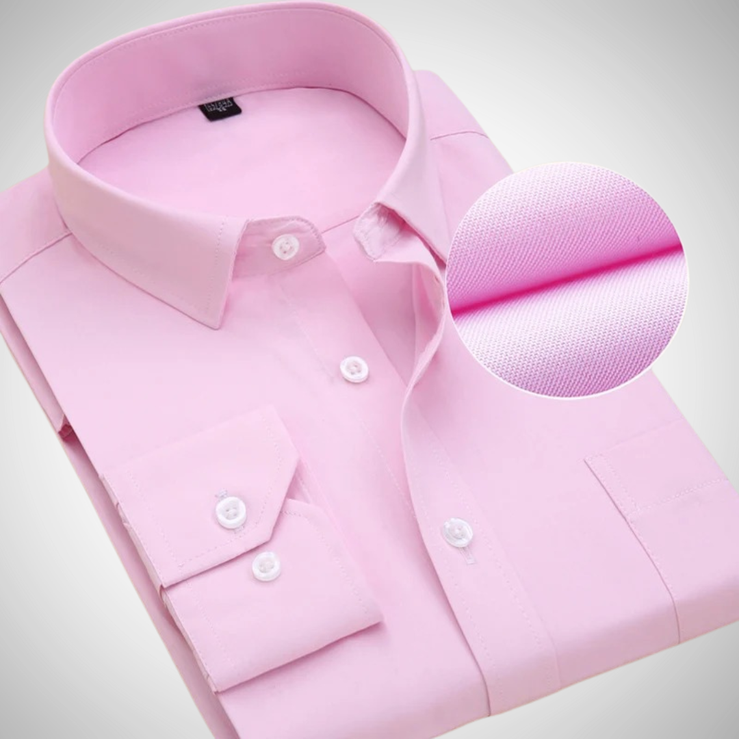 Chemise élégante à manches longues Linus avec fermeture boutonnée | Idéale pour homme en toutes saisons