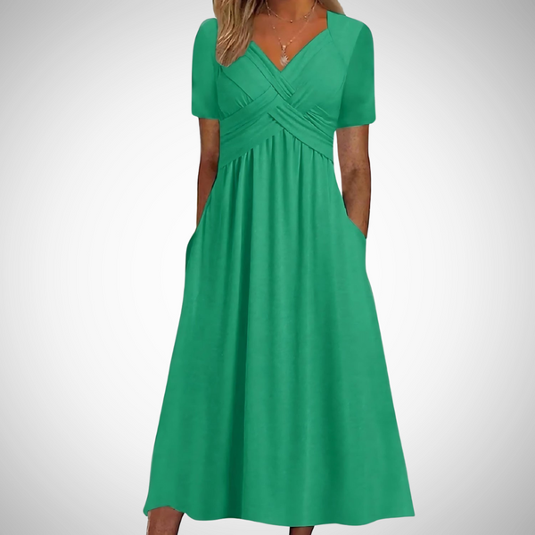 Stefania Elegant Midi Dress for Women