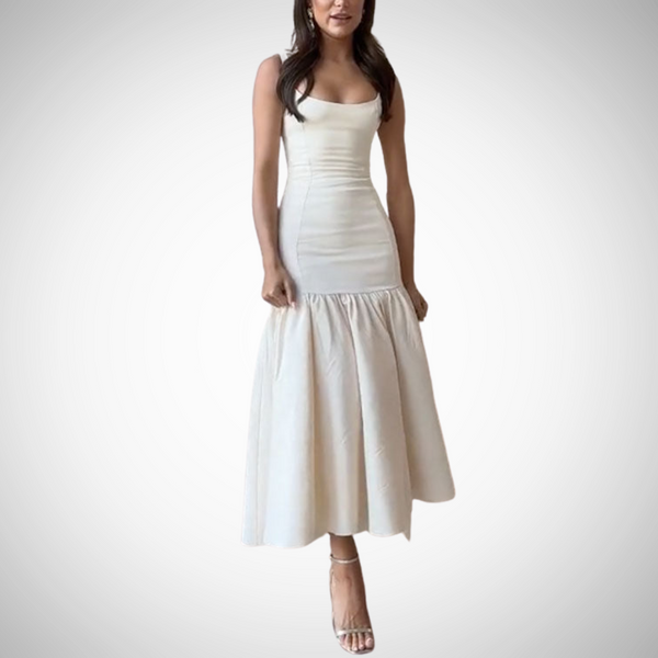 Stephanie Ruffle Midi Dress for Women
