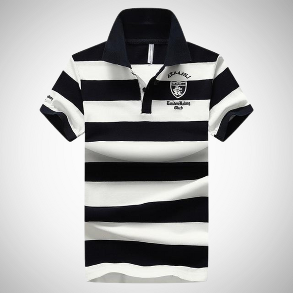 Albert Summer Breathable Striped Polo