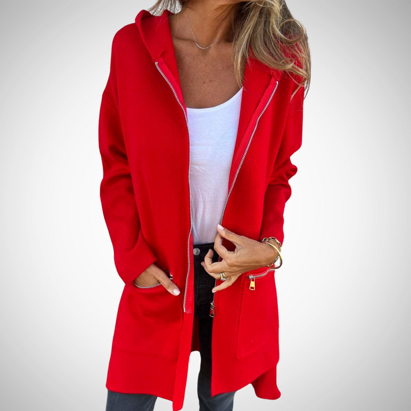 Harriet  Long Hooded Cardigan for Women